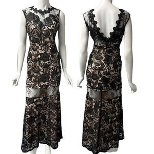 The clothing company Black Lace Cut-Out Gown‎